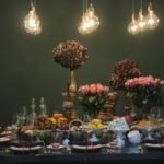 alt="Image of food and fruit table"