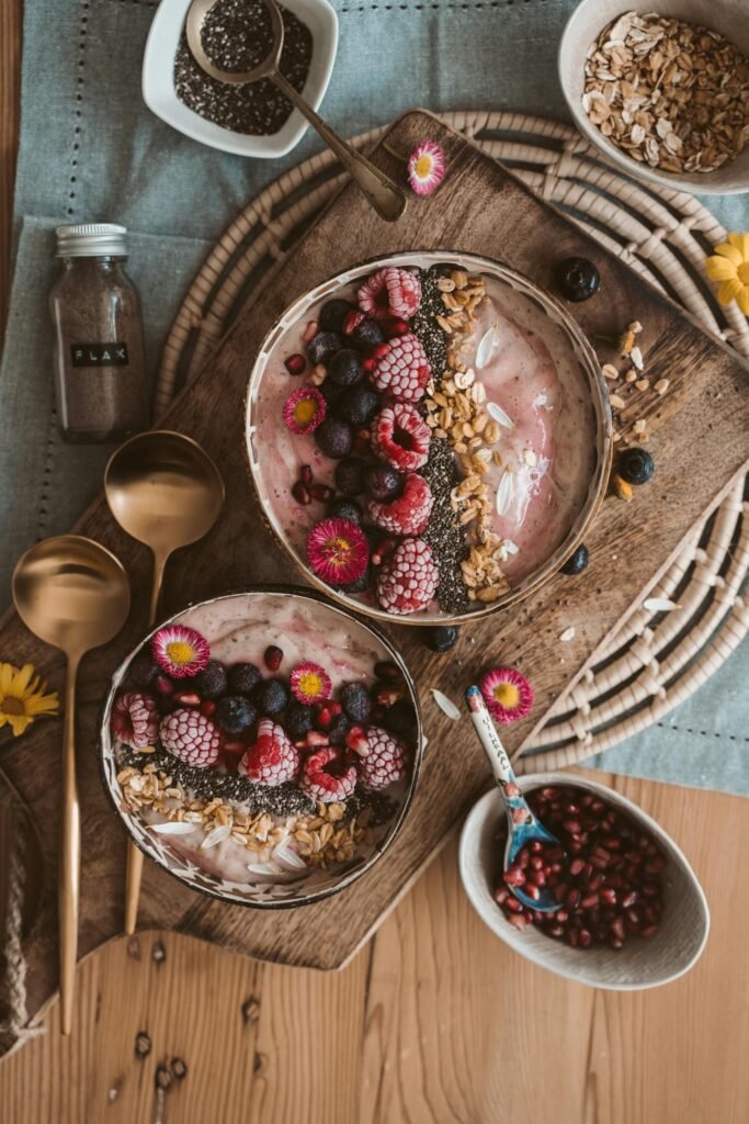 alt="Image of berries in yogurt"