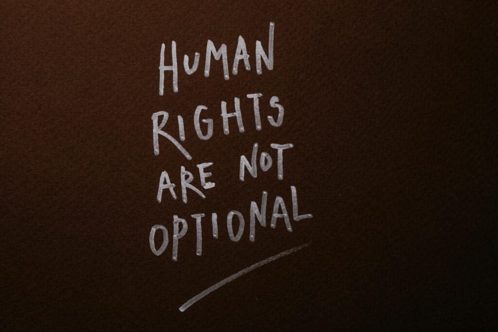 alt=”Image of White writing on brown board”