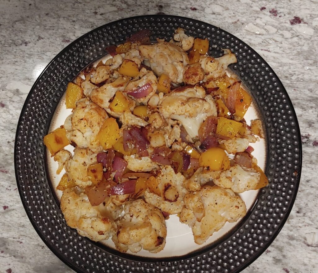 alt="Served Sauteed Cauliflower"