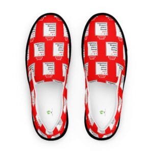 Modern Living Guide LMTCs: Love Edition Men's Slip-On Canvas Shoes
