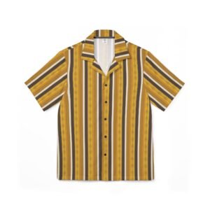 Modern Living Guide Origins: Dawn Saffron Men's Hawaiian Camp Shirt