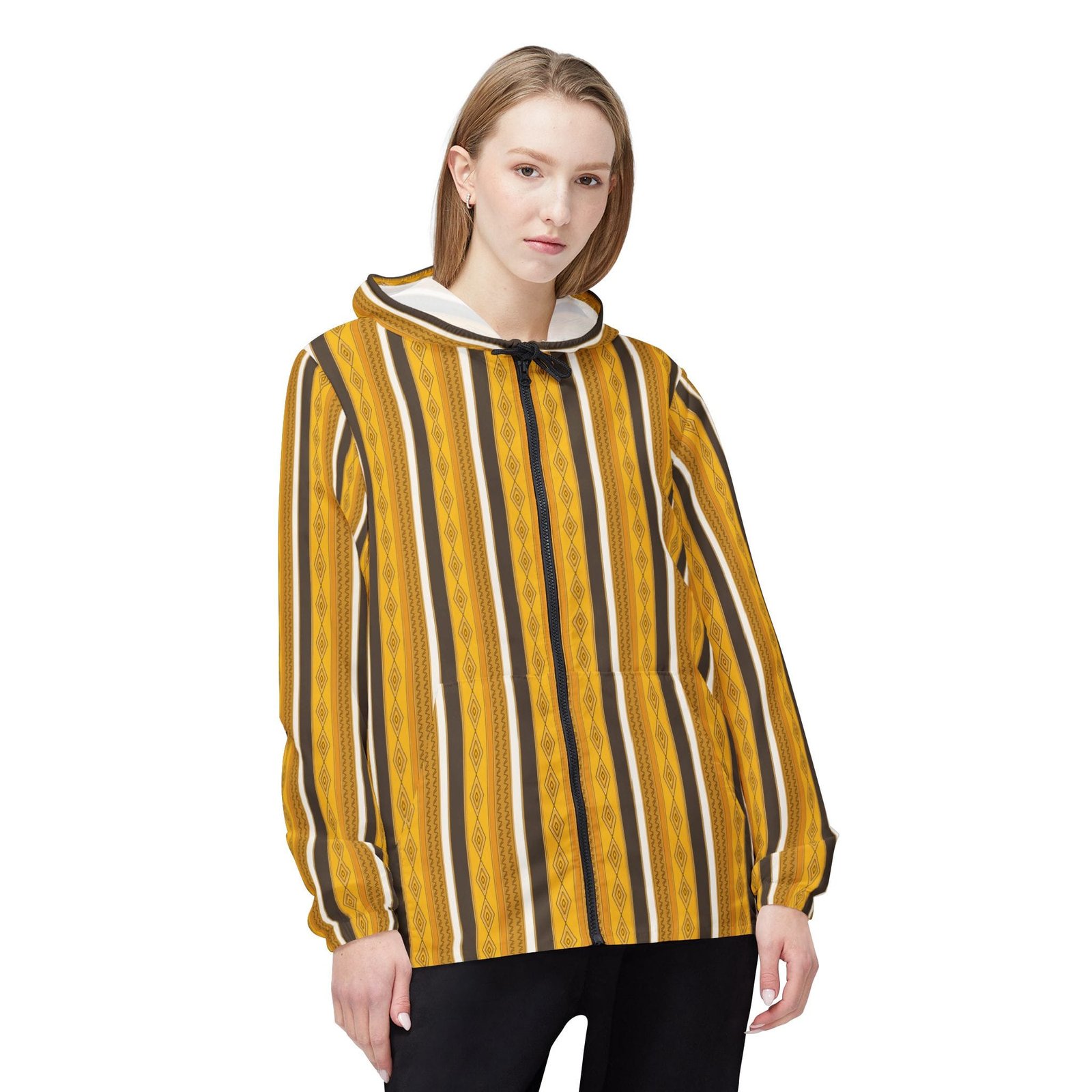 Modern Living Guide Origins: Dawn Saffron Windbreaker Jacket - Image 3