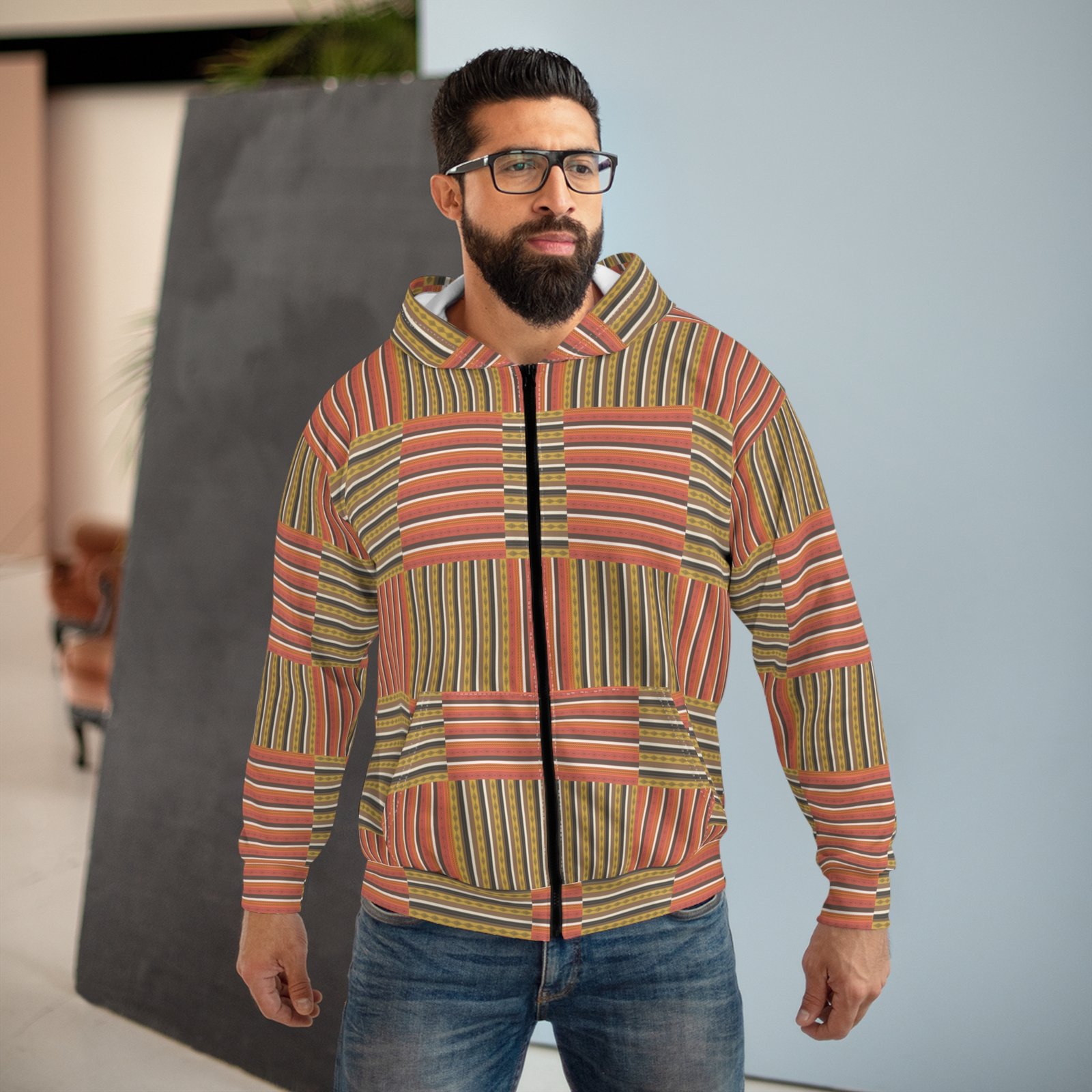 Modern Living Guide Origins: Dawn Flamenco Zip Hoodie - Image 3